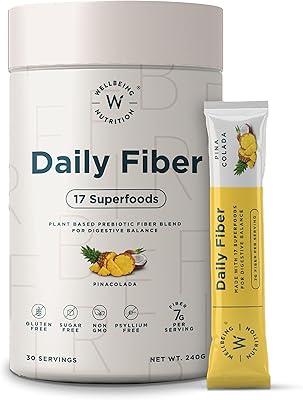 Wllbeing Nutrition Daily Fiber Prébiotic Biological Digestive Fibers based on plants.. Shop with purpose at DIAYTAR NIGERIA, where your money goes further and delivery is always prompt.