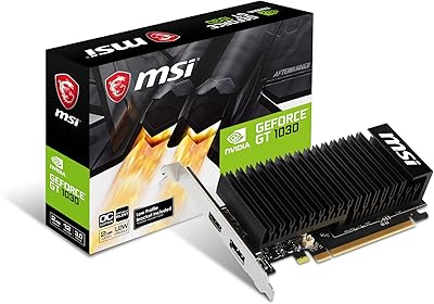 MSI NVIDIA GeForce GT 1030 2GHD4 LPOC - Black graphics card.. DIAYTAR NIGERIA: Where countless products meet affordable prices and reliable nationwide shipping.