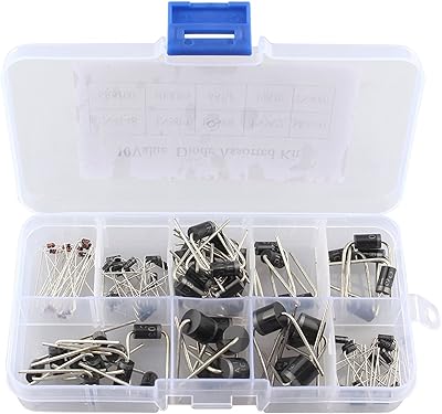 Kit d'assortiment de diodes dualatec 1n4148 1n4007 1n5819 1n5408 1n5822 sr3100 sr5100 her303 6a10 10a10... Your shopping dreams realized through DIAYTAR NIGERIA's affordable platform with reliable delivery times.