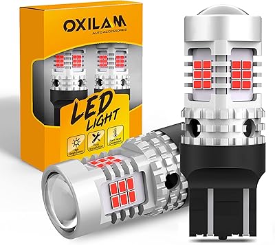 2022 LED bulbs 7440 7443 improved for red stop lights, 4000 lm, 600 % brighter, CANBUS without error, OXIMAL 7441 7444 T20 W21W replacement with Rear Stop Projector (Lot of 2).. DIAYTAR NIGERIA: Where value meets variety with reliable nationwide delivery in under 8 days.
