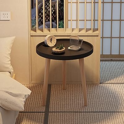 Small round coffee table series (40 x 44) for Small Small Wardrobe Table Coffee Table Adapted for Bedroom, Living Room, Office and Porch (Black).. Transform how you shop with DIAYTAR NIGERIA's vast selection and budget-friendly delivery options.