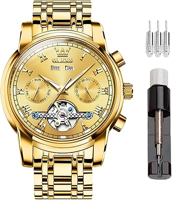 Automatic mechanical watch for men, Automatic Watch Day, Date, month and year, Modern Watch in Green, Blue and Black Stainless Stainless Steel.. DIAYTAR NIGERIA: Connecting Nigerians with their needs through our affordable and diverse marketplace.