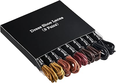 9 pairs of dressed lacers, oxford laces colorful waxed waxes for 0.95 "dressed shoes in height.. DIAYTAR NIGERIA: Making quality accessible to all Nigerians with affordable prices and quick delivery.