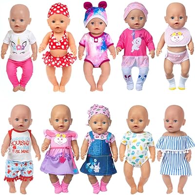 10 sets of Ipadi doll clothing accessories 43 cm-43 cm Newborn dolls including clothing.. Join the movement — fast, affordable shopping only at DIAYTAR Nigeria.