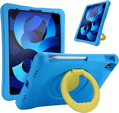 Procase Kids shell for iPad Air 10.9 inch 5th generation 2022/4th generation 2020, iPad Pro 11 2020/2018, shock resistant rotary handle and foldable support, light case adapted to children for iPad Air 5/4 and iPad.. Experience retail therapy without the financial stress at DIAYTAR NIGERIA's affordable e-commerce platform.