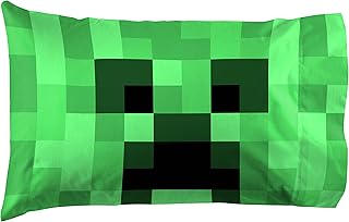 JAY Franco Minecraft CREEPER COLOR - Ultra soft reversible pillowcase (Official Minecraft Reversible Product).. Shop efficiently with DIAYTAR NIGERIA, offering thousands of products at unbeatable prices delivered promptly.