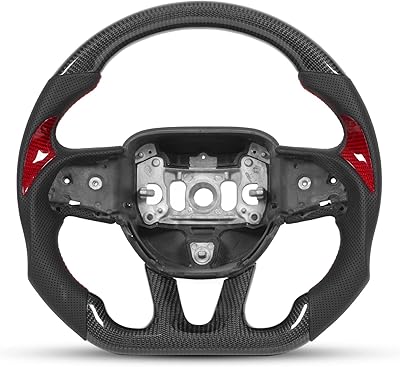 Car steering wheel, carbon fiber steering wheel, perforated leather steering wheel for Dodge Challenger Charger SRT Hellcat 2015-2021.. DIAYTAR NIGERIA: Where shopping is affordable, selection is vast, and delivery is always reliable.