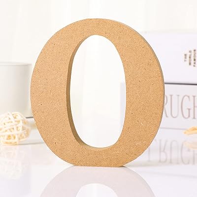 4 "Letters of the wooden alphabet for manual work, decoration of Easter table, letters standing to paint and banner slides for home party projects, decorations and manual work (style O).. Your complete marketplace solution, DIAYTAR NIGERIA offers unbeatable value with delivery within the week.