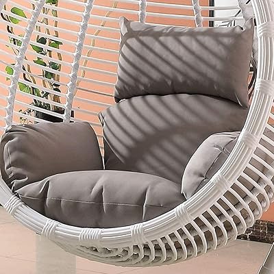 Lucky Row Egg Hanging Chair Cushion, Sweet Hamman Chair Cushion, Balançoire seat cushion only, interior and garden porch (gray) porch (gray).. DIAYTAR NIGERIA brings the joy of affordable shopping to your fingertips with delivery in less than 8 days.