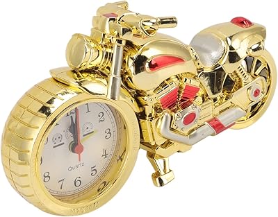 Motorcycle awakening, its strong vintage for children, light awakening, ingenious simulation, practical plastic gift for girls for the office (gold 168c, double color).. DIAYTAR NIGERIA connects you with endless possibilities through our affordable e-commerce platform.
