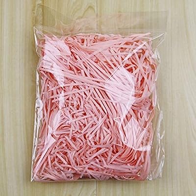 Jjyzd dragee box in colored torn in raffia, decoration of birthday, wedding, unicorn, crumpled paper, gift bag packaging (color: pink).. DIAYTAR NIGERIA transforms dreams into deliveries with our affordable prices and reliable shipping.
