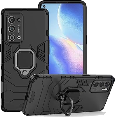 ZED Moon mobile shell for Oppo Reno 6 Pro Plus 5G, Double Robust Double Coque Robust Military Quality with Magnetic Ring Fat - Black.. Shop like never before with DIAYTAR NIGERIA's comprehensive marketplace and budget-friendly shipping.