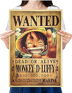 Skido Anime Wanted Monkey D. Luffy Reward in KRAFT Paper Decoration House Decoration Walls 52 x 36 cm.. Discover endless possibilities with DIAYTAR NIGERIA's extensive product range and affordable shipping.