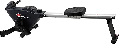 Foldable rower with digital display for domestic use for adults and unisex RH -200 - Silver/black, standard, Power Max Fitness.. Experience the ultimate in shopping convenience with DIAYTAR NIGERIA's vast catalog and 5-8 day delivery.