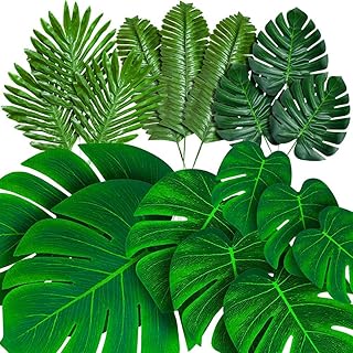 Handic 96 pieces of artificial tropical palm leaves monstera artificial palm leaves monstera festival luau Hawaiian.. Shop from our extensive catalog at DIAYTAR NIGERIA and enjoy doorstep delivery in just 5-8 days.