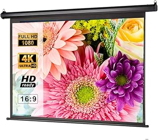 Retractable retractable retractable projector screen of 100 inch 16: 9 Automatic stop for home cinema, home cinema, office, school, wall cinema screen on the ceiling.. From daily needs to rare finds, DIAYTAR Nigeria brings it to your door.