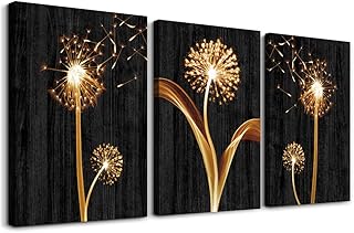 Wall art on canvas for living room, bedroom, bathroom decoration, 3 rooms, modern black wood grain, abstract paintings, dandelion photos, art images, kitchen decoration at home.. DIAYTAR NIGERIA: Where quality meets affordability, with thousands of products delivered in less than 8 days.