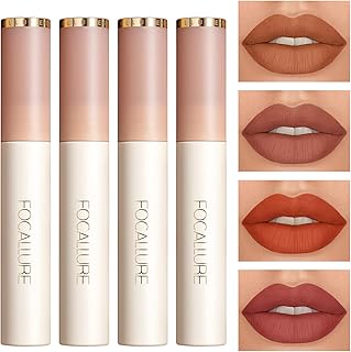 Focaling 4 pieces set of matt lipstick makeup, velvety liquid lipstick, long -lasting waterproof lip shiny kit, smooth and silky naked lipstick for girls and women.. DIAYTAR NIGERIA: Where quality meets affordability, with thousands of products delivered in less than 8 days.