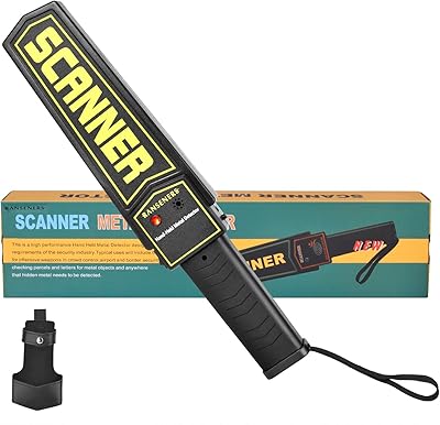 Ransinner portable metal detector, safety baguette, safety bars, sound and vibrant alerts, pistol and stud detector (high sensitivity, black).. DIAYTAR NIGERIA: Where shopping dreams become reality with affordable prices and prompt shipping.