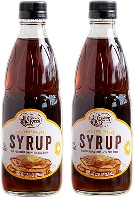 Cracker Barrel Cracker syrup 12 fl. Oz Pack of 2! 100 % natural pure syrup! Made from 55 % maple syrup and 45 % cane syrup! Good taste and delicious flavor! Perfect for your homemade pancakes!.. DIAYTAR NIGERIA: The marketplace that brings affordable products to every Nigerian home in under 8 days.