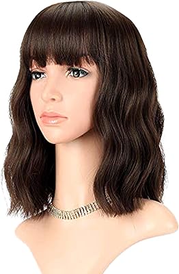Short wavy wig with female shoulders - short synthetic wig bob pastel - cosplay wig for girls.. Skip the traffic, shop online — DIAYTAR Nigeria brings it to you.