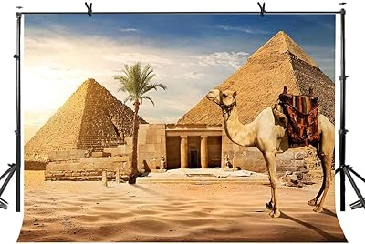 Pyramid design photography background 7x5 feet with motif of ancient civilization, country of Egypt, pyramid and camel, interior photography background and LY102 studio.. DIAYTAR NIGERIA connects desires with reality through affordable prices and reliable delivery service.