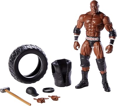 WWE Bobby Lashley Elite Collection luxury action figurine with realistic facial details, ring and emblematic accessories.. DIAYTAR NIGERIA: Where every search leads to affordable products delivered promptly across Nigeria.