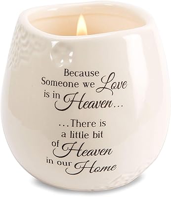 Pavilion Gift Company 19177 Ceramic candle with soy wax in memory of a loved one, 8 oz.. DIAYTAR NIGERIA: Where online shopping becomes effortless with budget-friendly nationwide delivery.