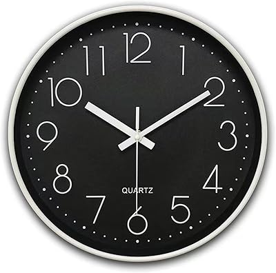 12 -inch Kokijoo Silent Kokijoo Silent Kokijoo clock, operating on batteries, easy to read for the living room, the house, the office, the school (black).. DIAYTAR NIGERIA delivers happiness in 5-8 days with our affordable and diverse product range.