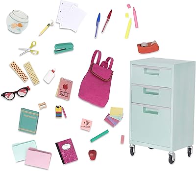Our generation BD35109C1Z, doll accessories for elementary class, more than 25 pieces, various.. Your ultimate shopping destination, DIAYTAR NIGERIA combines extensive selection with affordable shipping.