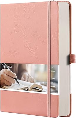 IMSHOY pea notebook - 256 pages A5, POISE GEODE, RIGID COVER, Note notebook with dotted grids, leather notes book, thick paper 120 g/m2, 16 pages perforated, interior pocket, 6.75 "x 8.38" - ROSE.. Affordable convenience is here — shop DIAYTAR Nigeria today.