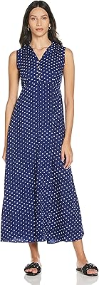 Styleville Inn Long Dress relaxed in adjusted and flared polyester for women.. DIAYTAR NIGERIA combines extensive product options with budget-friendly prices, delivered in 5-8 days.