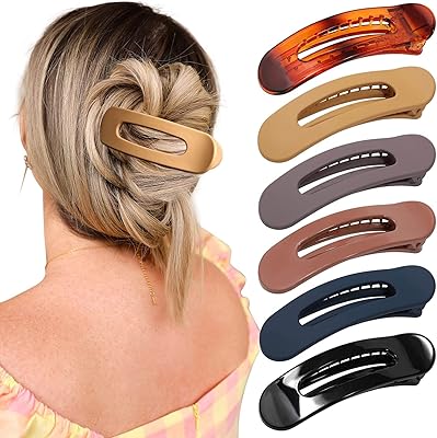 Flat CONSCRY 6 -piece flat hair clips curved pliers.. Your complete retail destination, DIAYTAR NIGERIA combines extensive variety with prompt delivery.