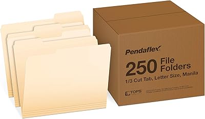 PEDAFLEX files, letter format, 1/3 piece, manila, 250 per box (752250).. Discover the joy of online shopping with DIAYTAR NIGERIA's budget-friendly prices and reliable shipping.