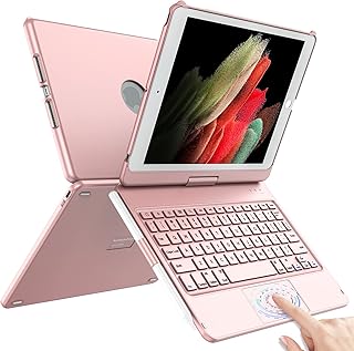 360-degree 360 ​​degree 360 ​​degree rotary rotary touching keyboard case for iPad 10.2 9th 8th generation 7th generation with STYLO PORTE (ROSE Gold).. Shop millions of products across categories on DIAYTAR Nigeria — delivered right to your door.