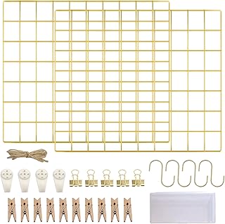 Wall display panel in golden mesh Loional - Metal mesh wall decor - Mémo Table in copper wire - Package of 2 memo photo tables, wall holder in metal mesh.. Discover why DIAYTAR NIGERIA is the smart shopper's choice for affordable products delivered nationwide.