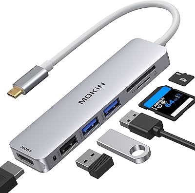 USB C HDMI USB adapter 2019-2018-2017 Dongle Mokin 5 in 1.. DIAYTAR NIGERIA: Bringing affordable shopping solutions with a diverse product catalog delivered nationwide.