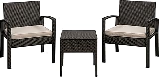 3 -room set Sense burn patio conversation, all seasons, mocha, khaki cushions, outdoor chairs.. DIAYTAR NIGERIA: Where convenience meets affordability with delivery across Nigeria in under 8 days.