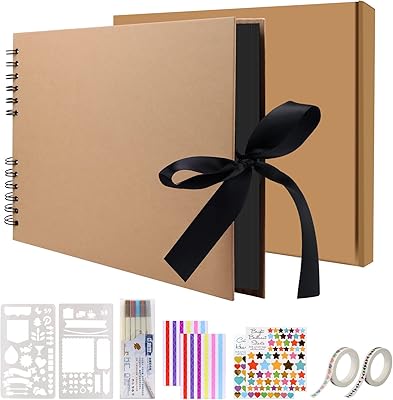 SCRAPBook photo album Upperzaar with black page 12.. Discover endless shopping possibilities at DIAYTAR NIGERIA, with budget-friendly prices and reliable delivery.