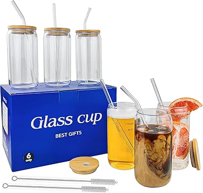 6 cans of 20 oz glass beer with lids and straw.. Unlock endless possibilities with DIAYTAR NIGERIA's affordable marketplace and reliable delivery service.