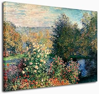 Yerin Claude Monet's Garden Great Impression on Mural Canvas 30 x 40 "Green.. DIAYTAR NIGERIA delivers more than purchases - we deliver affordable shopping solutions within the week.