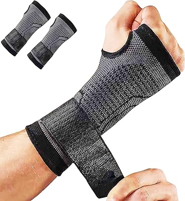 Set of 2 parts of hand compression wrist support for fitness, weightlifting, recovery of tendonitis, relief of carpal arthritis pain (XL).. Shop with confidence at DIAYTAR NIGERIA, Nigeria's premier affordable e-commerce platform.