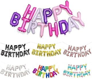 Ballumn of Ballons Happy Birthday Pink Purple, Bench Bench of 16 inch mylar leaf for girls boys children adults party supplies.. Enjoy effortless shopping and speedy delivery with DIAYTAR Nigeria.