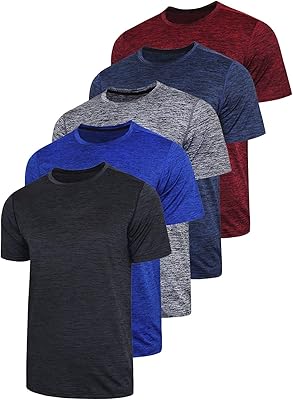 T-shirts for men, set of 5, fast drying, round neck, short-sleeved racing t-shirts.. DIAYTAR NIGERIA delivers on our promise of variety, affordability, and prompt nationwide service.