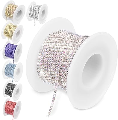 1 roll of 10 meters 2 mm of keychain in crystal rhinestones.. From office supplies to fashion — DIAYTAR Nigeria brings it fast.