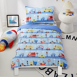 Pinco 4-room bedroom set for children, bed set in a bag, comprising 1 flat cloth, 1 cloth, 1 duvet and 1 reversible pillowcase, standard bed set for children with cars and roads.. Your complete shopping solution, DIAYTAR NIGERIA offers extensive choice with competitive prices and delivery.