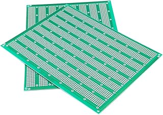 Youngwei 15 x 20 cm prototype card, weldable perforated panel, universal printed circuit card for Arduino and DIY electronic project, gold plated, 6 "x 8", pack of 2.. Love deals? DIAYTAR Nigeria has you covered with low prices and fast delivery.