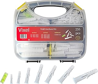 Vixel versatile Multipurile Wall mounting kit of 255 pieces, 7 sizes.. Order now, relax later — DIAYTAR Nigeria ships in 5 to 8 days.