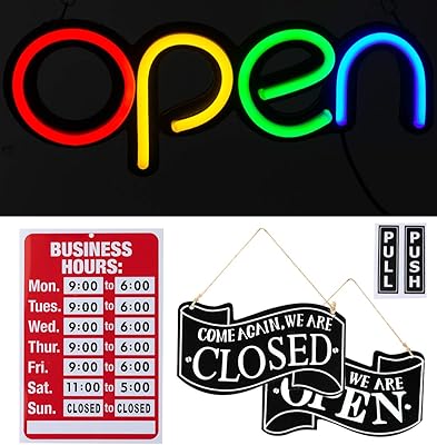 LED Open For Business advertising set in daylight with day.. DIAYTAR NIGERIA: Making quality products accessible to all Nigerians at affordable prices.