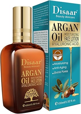 Disaar Beauty Hydrating Lotion for the face with argan oil with hyaluronic acid, anti-aging, narrows the pores 100 ml/3.52 fl oz.. DIAYTAR NIGERIA: Your affordable shopping destination with thousands of products delivered in days.
